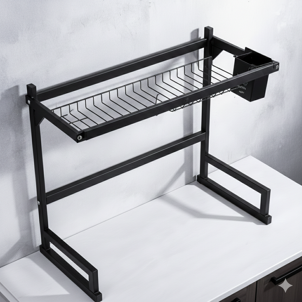 Rack Secaplatos Premium de Acero Inoxidable 65cm